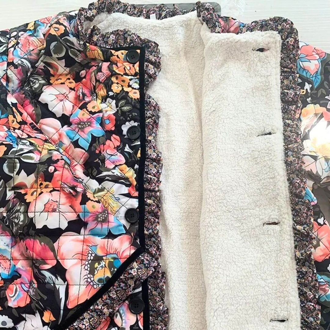 Maja™ - Varm Blommig Jacka