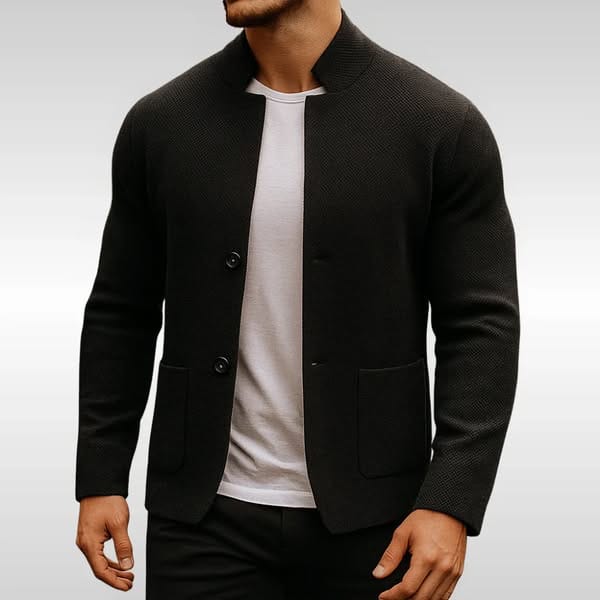 Premium Stickad Herr Blazer