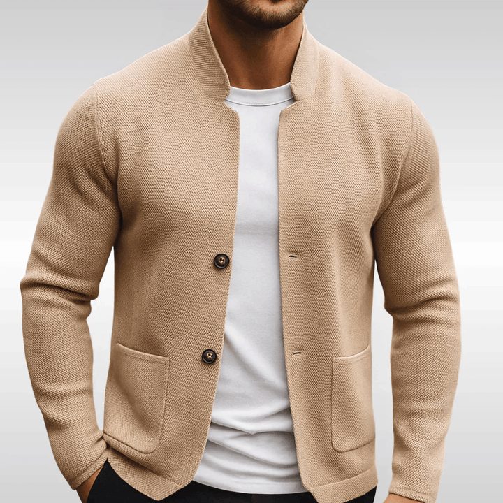 Premium Stickad Herr Blazer